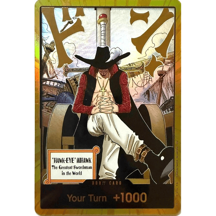 Don!! Card (OP14-Mihawk) - Gold
