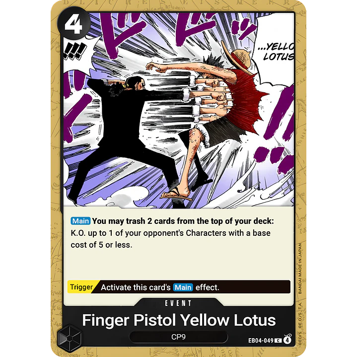 Finger Pistol Yellow Lotus (EB04-049)