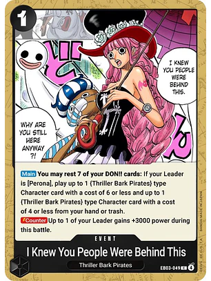 I Knew You People Were Behind This. (EB03-049)