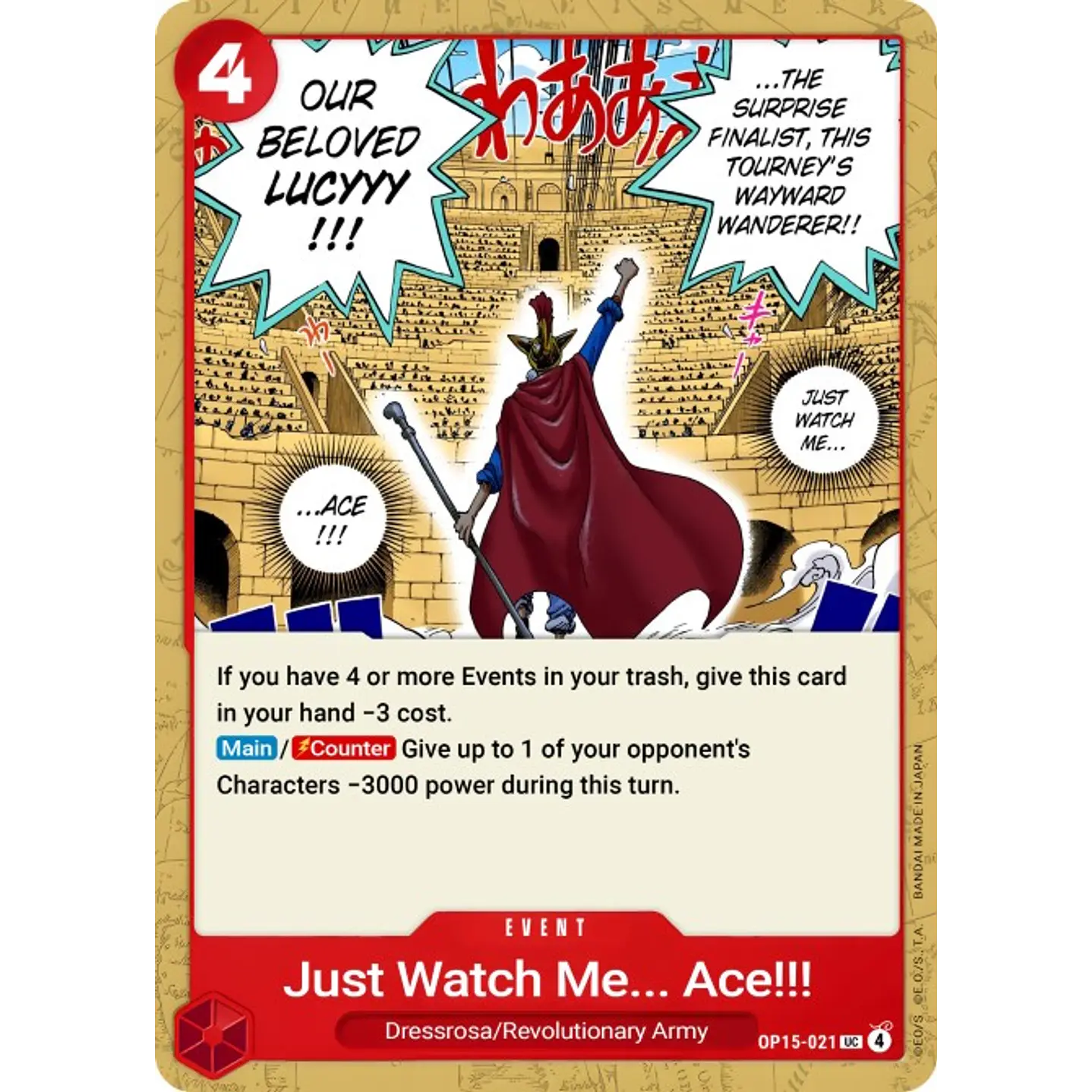 Just Watch Me, Ace!!! (OP15-021)