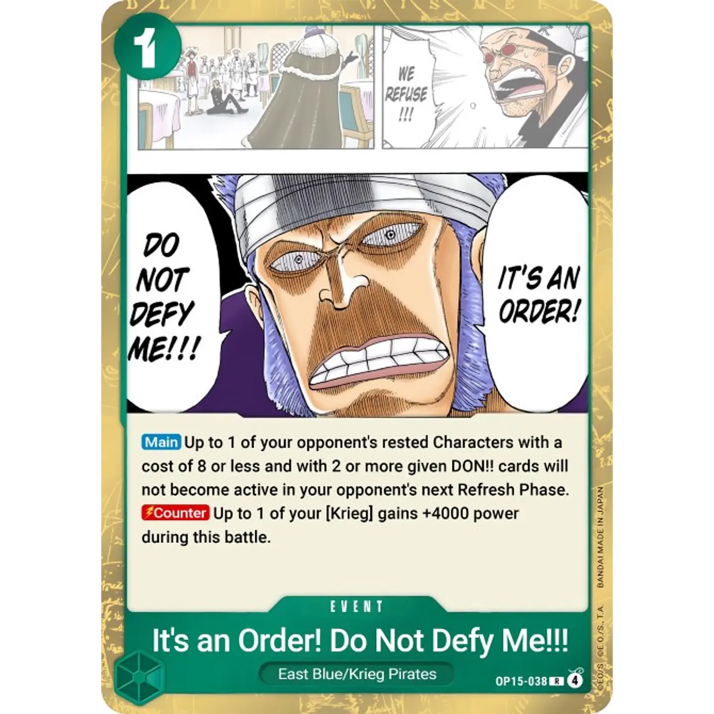 It's an Order! Do Not Defy Me!!! (OP15-038)