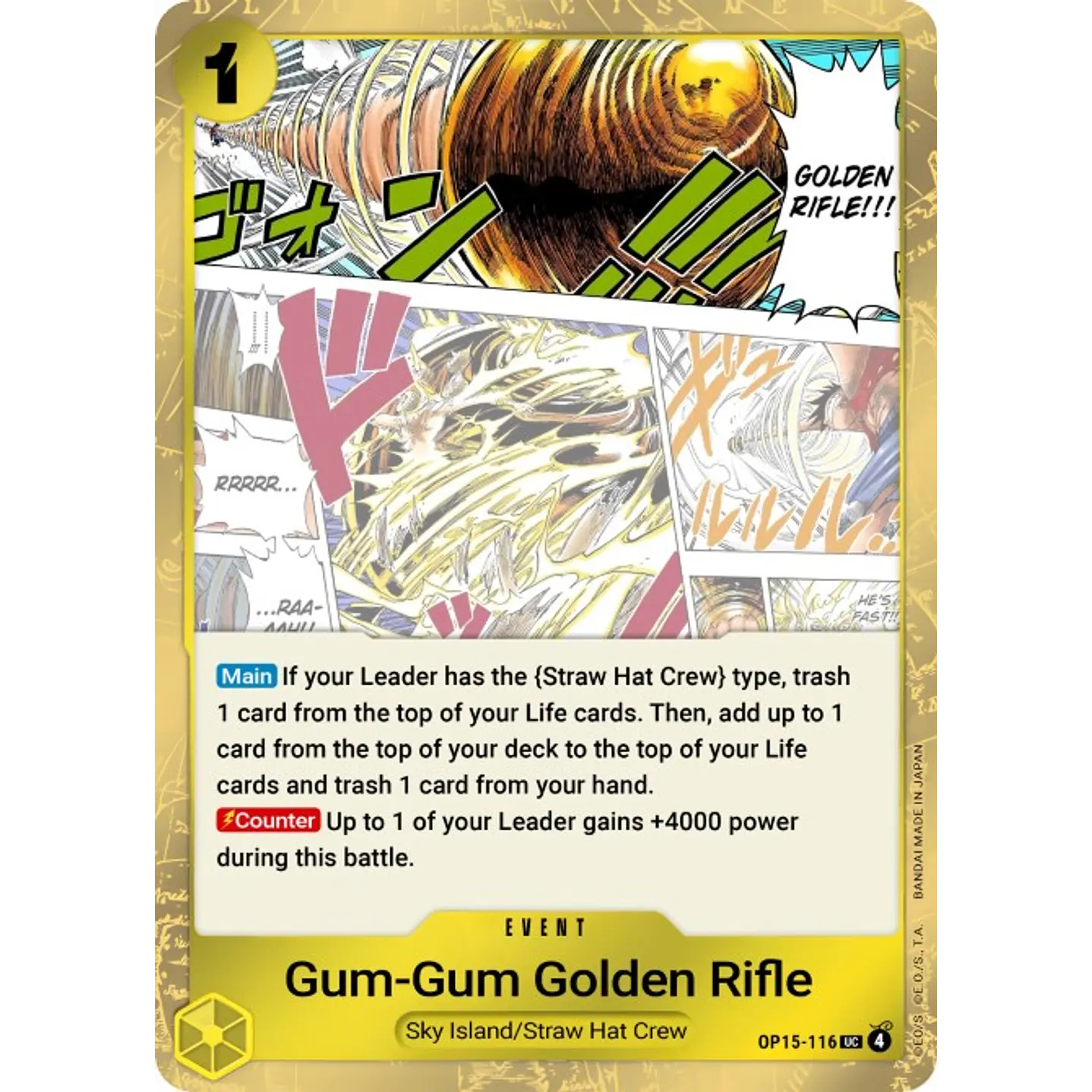 Gum-Gum Golden Rifle (OP15-116)