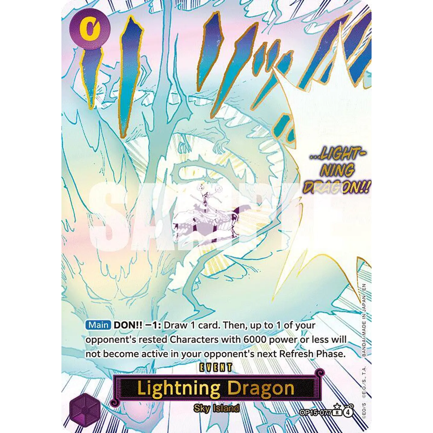 Lightning Dragon (OP15-077) - Alternative-Art