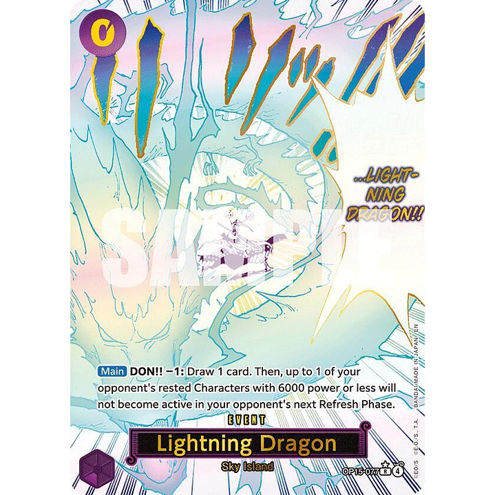 Lightning Dragon (OP15-077) - Alternative-Art