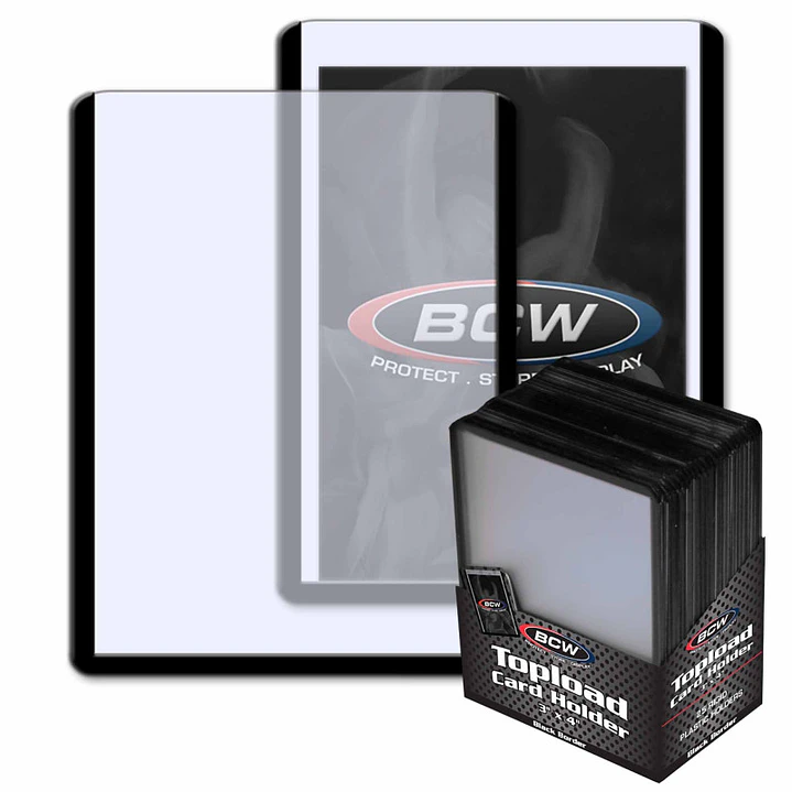 BWC 3 X 4 TOPLOAD CARD HOLDER BLACK