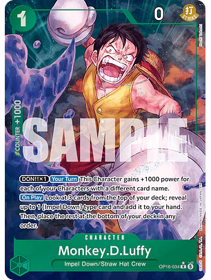 Monkey.D.Luffy (OP16-034) - Alternative-Art