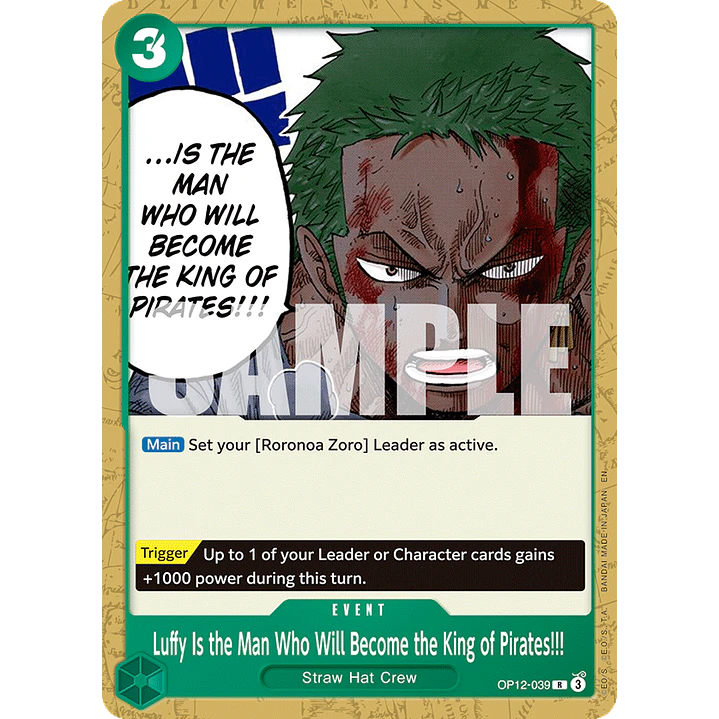 Luffy Is the Man Who Will Become the King of Pirates!!! (OP12-039) - ST32