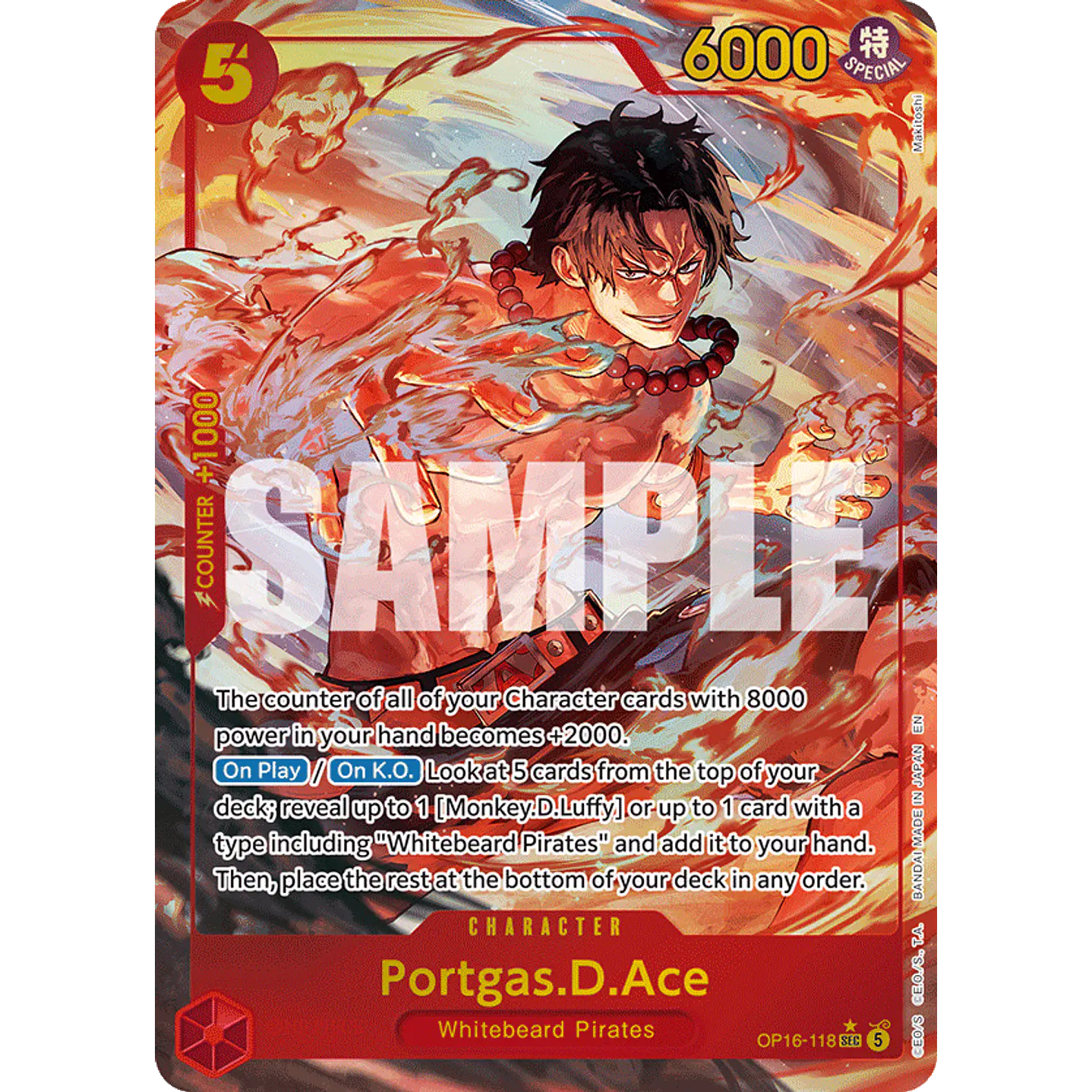Portgas.D.Ace (OP16-118) - Alternative-Art