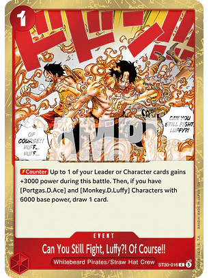 Can You Still Fight, Luffy?! Of Course!! (ST30-016)