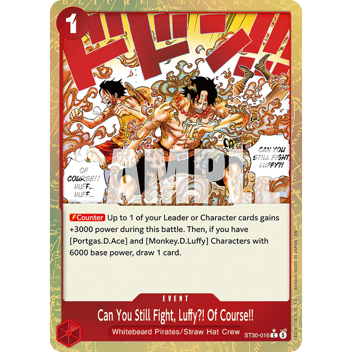 Can You Still Fight, Luffy?! Of Course!! (ST30-016) - Alternative-Art