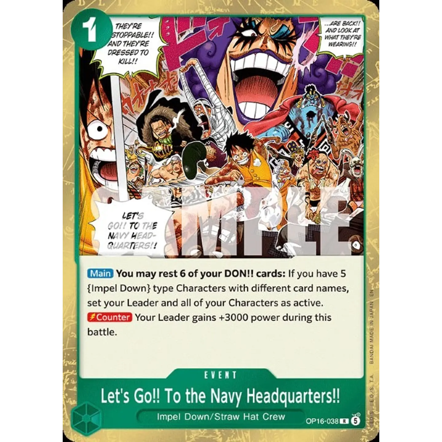 Let's Go!! To the Navy Headquarters!! (OP16-038)