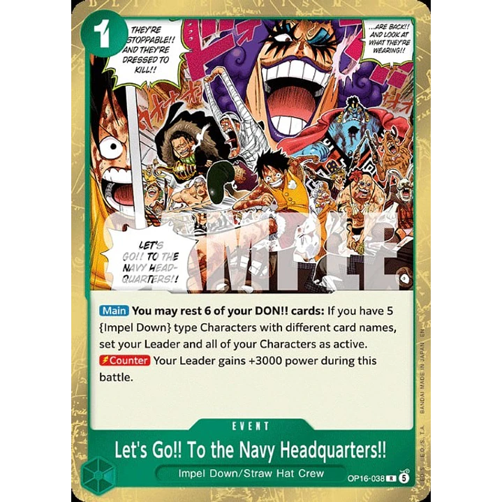 Let's Go!! To the Navy Headquarters!! (OP16-038)