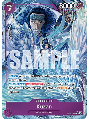 Kuzan (OP16-063) - Alternative-Art