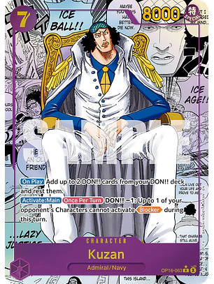 Kuzan (OP16-063) - Alternative-Art-Manga