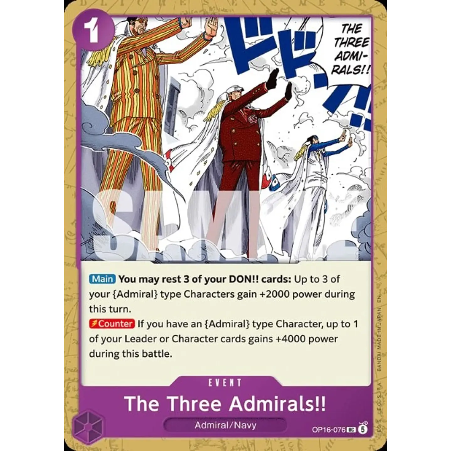 The Three Admirals!! (OP16-076)