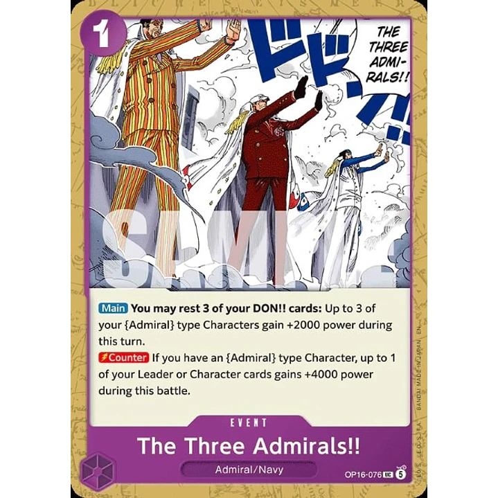 The Three Admirals!! (OP16-076)