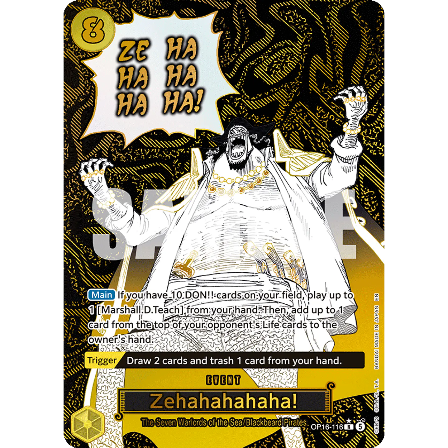 Zehahahahaha! (OP16-116) - Alternative-Art
