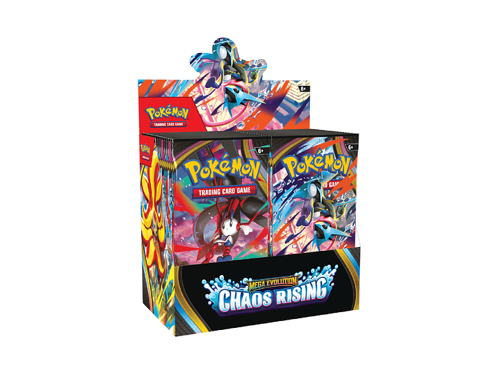 Mega Evolution Chaos Rising 36 Booster Pack Inglés 1