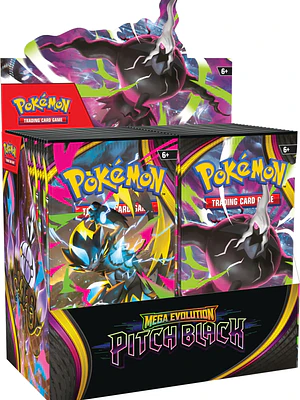 Pokémon Mega Evolution Pitch Black- Booster Box Inglés (36 Sobres)