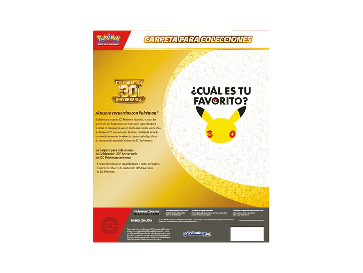 Pokémon 30th Celebration Binder Collection Inglés + Mini tin  3