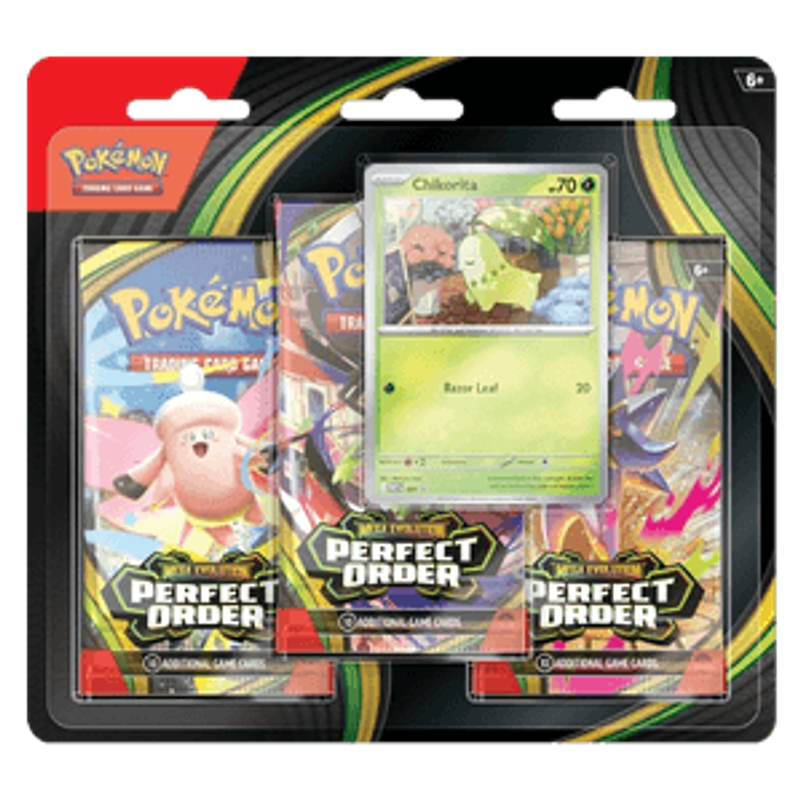 Pokémon: Perfect Order 3-Pack Blister- Chikorita 1