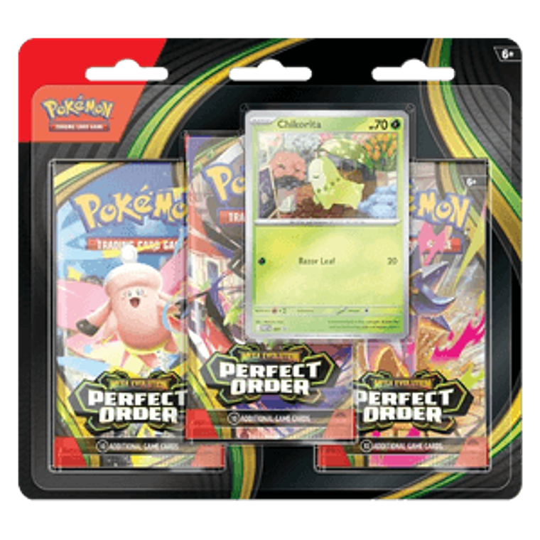 Pokémon: Perfect Order 3-Pack Blister- Chikorita 1