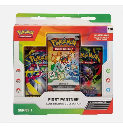 Pokémon TCG – First Partners Illustration Collection ingles. Series 1