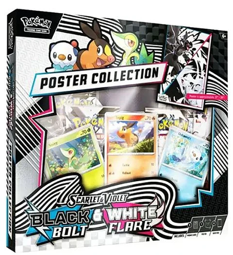 Scarlet & Violet Black Bolt & White Flare Unova Poster Collection