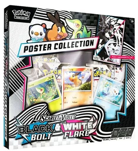 Scarlet & Violet Black Bolt & White Flare Unova Poster Collection 1