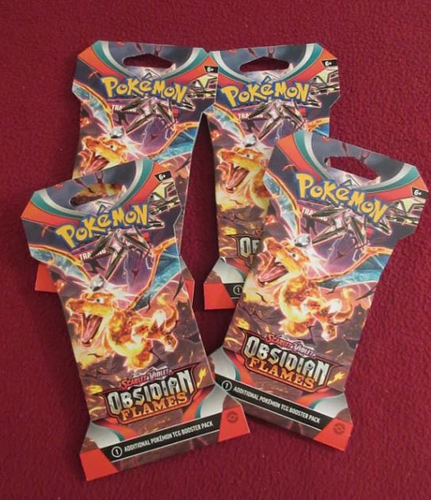 Obsidian Flames Sleeved Booster