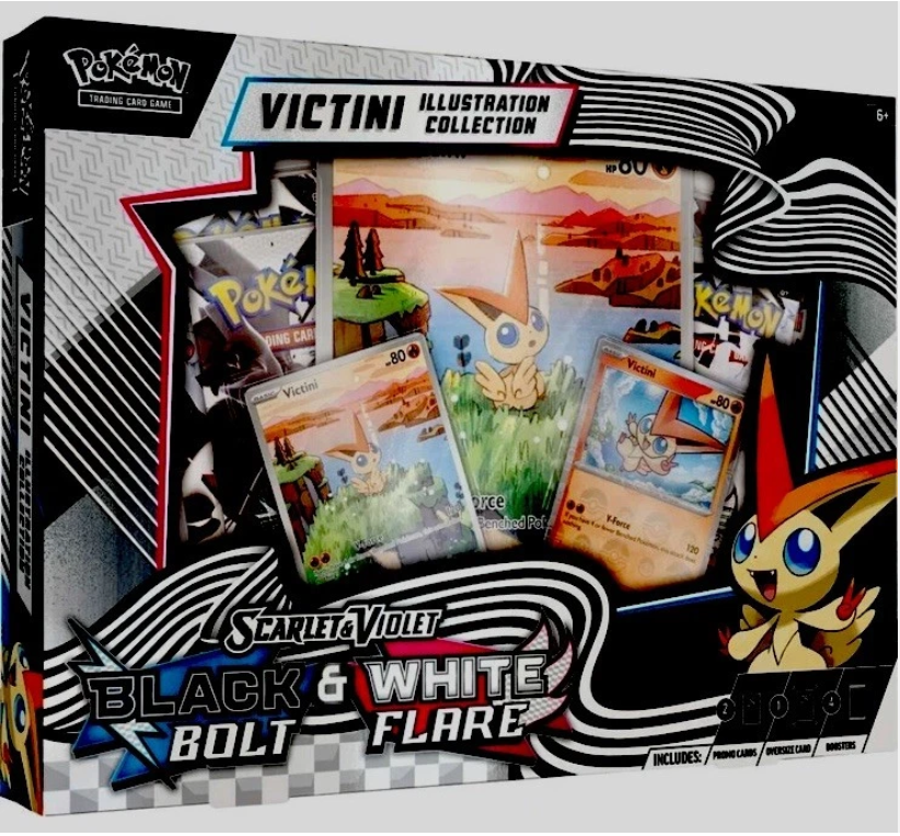Scarlet & Violet Black Bolt & White Flare Unova Illustration Collection Victini 1