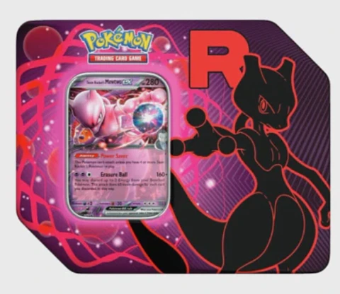 Pokemon Team Rocket's Mewtwo Ex Tin