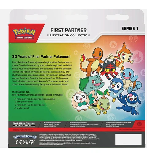 Pokémon TCG – First Partners Illustration Collection Series 1 Ingles