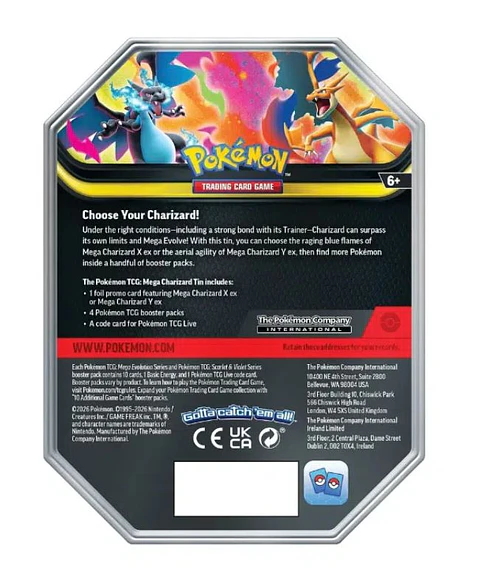 Mega Charizard EX Tin Ingles