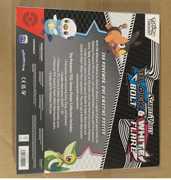 Scarlet & Violet Black Bolt & White Flare Unova Poster Collection 2