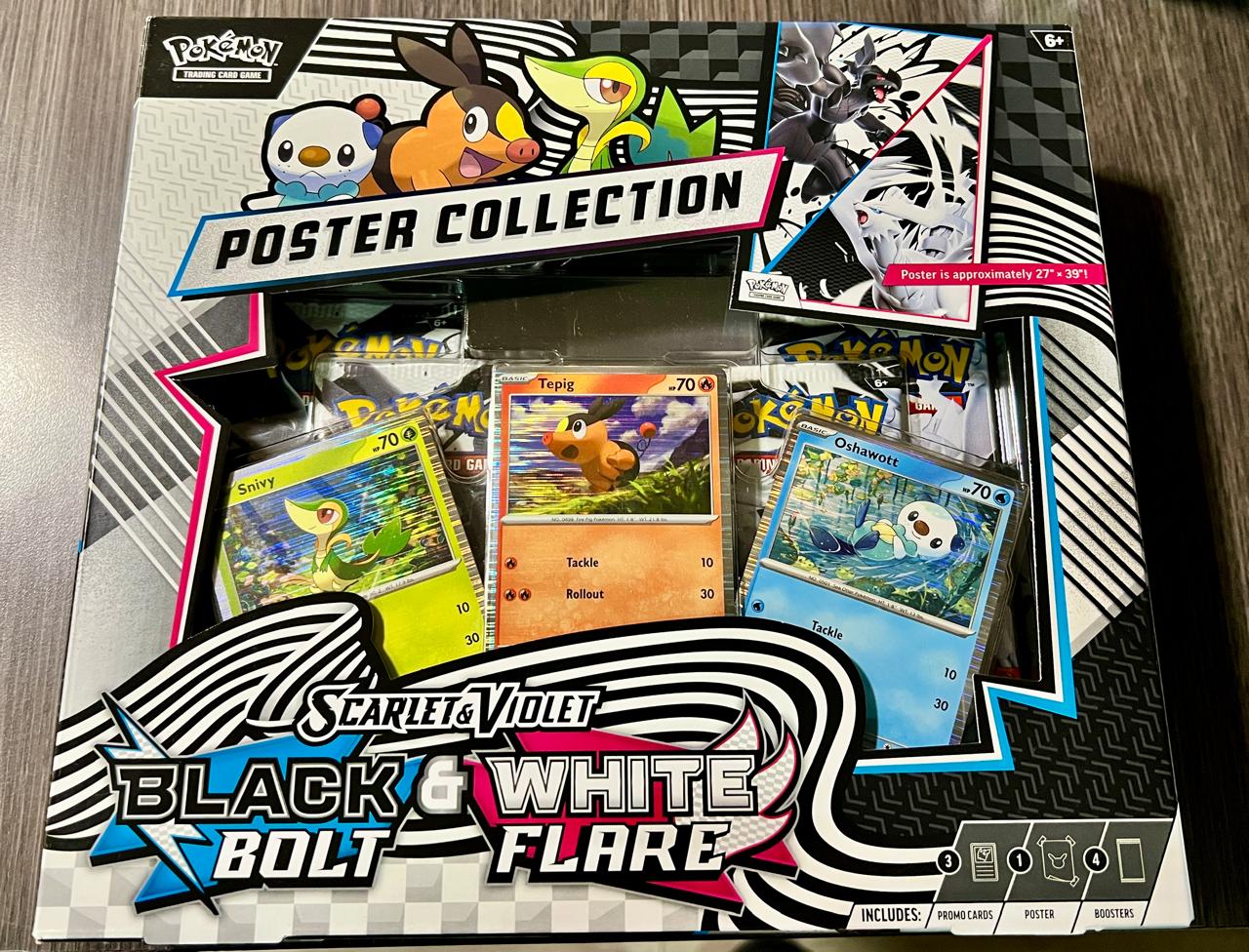 Scarlet & Violet Black Bolt & White Flare Unova Poster Collection 3