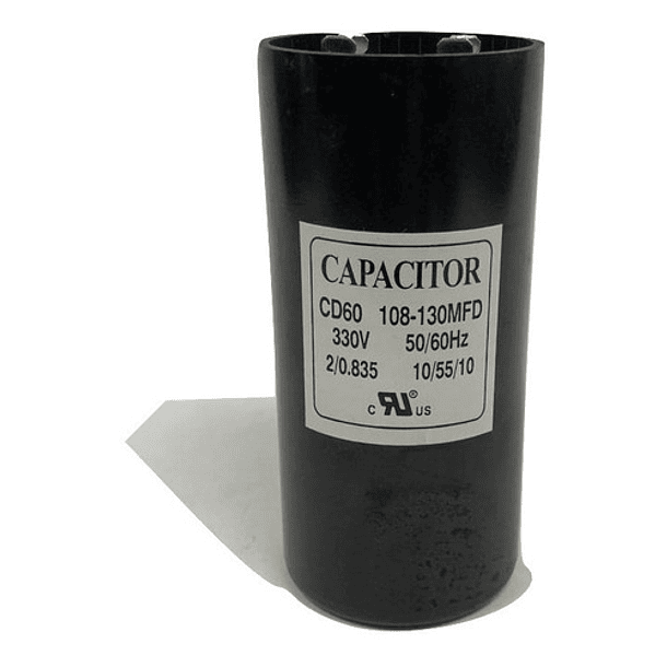 CAPACITOR DE PARTIDA 330v 108-130 MFD