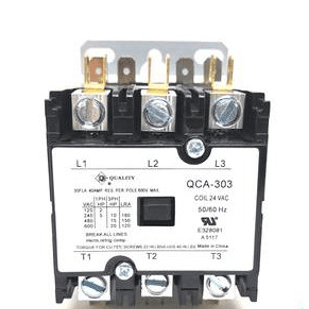 CONTACTOR 3P 24v 40 AMP QCA-403