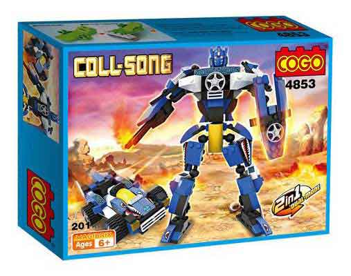 Auto-Robot 2 en 1 Cogo compatible con Lego - Tec-Toys