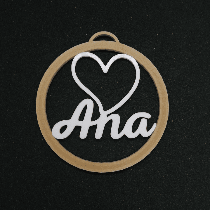 Bola Natal (Coração) Personalizável 1