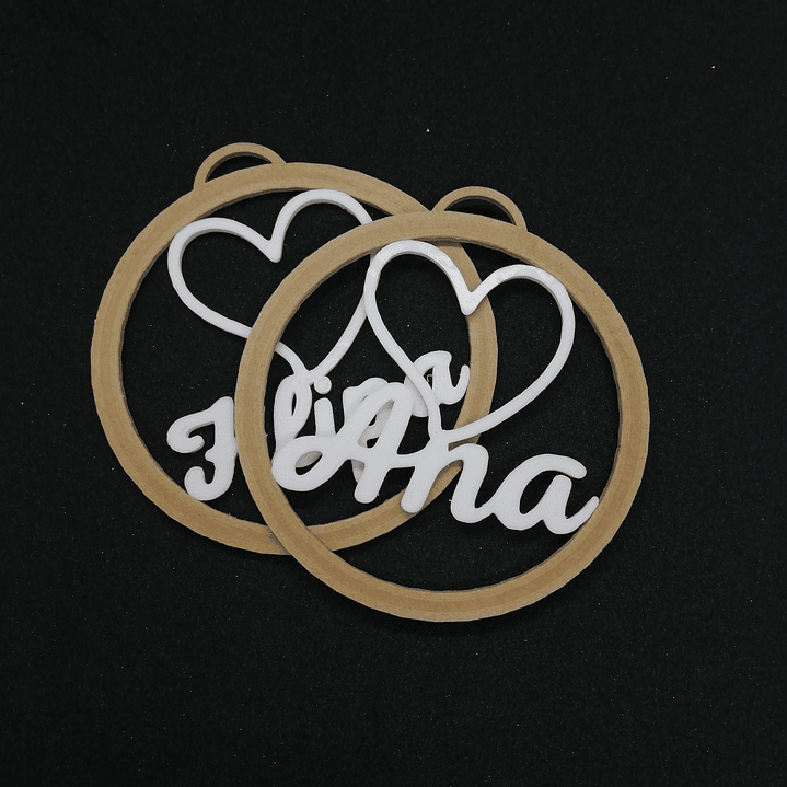 Bola Natal (Coração) Personalizável 4