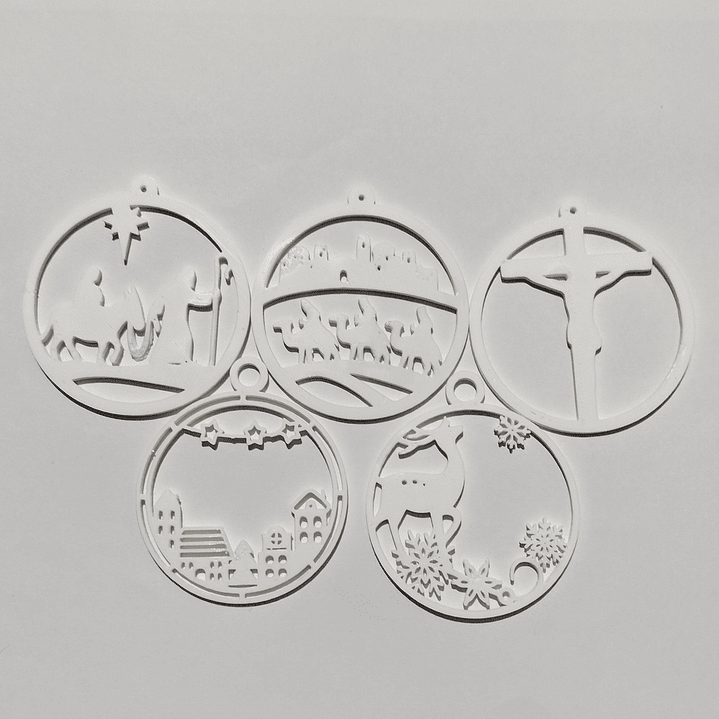 Pack de 5 Bolas de Natal 2