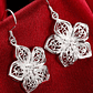 Brincos Flor Filigrana – Banhados a Prata - Thumbnail 1