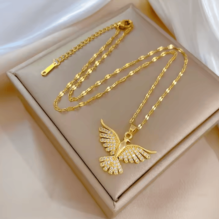 Colar em Aço Inoxidável com Pingente Fênix Craveado 5