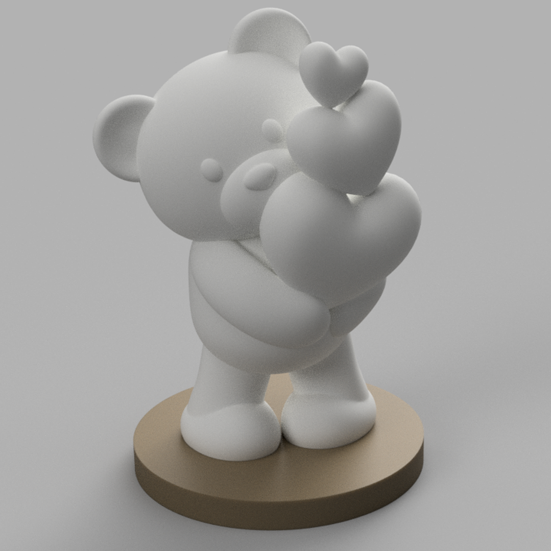 Candeeiro Ursinho Namorados 2