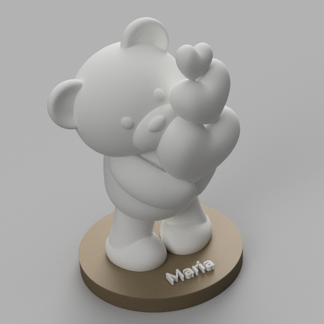 Candeeiro Ursinho Namorados 1