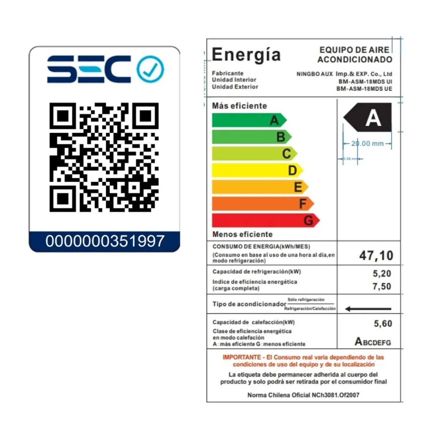 INCLUYE INSTALACIÓN EN RM SPLIT BLACK MIRROR INVERTER 18000BTU WIFI APP 2