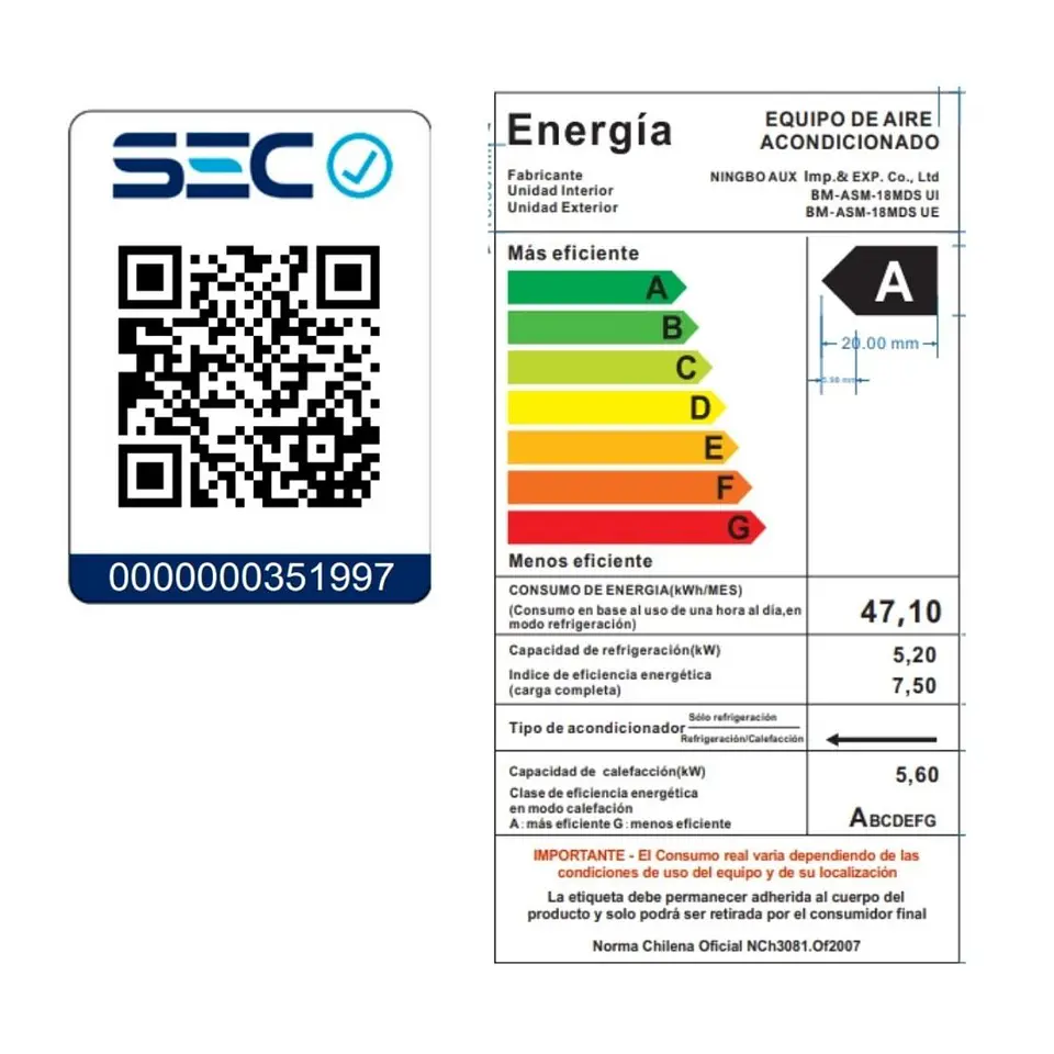 AIRE ACONDICIONADO BLACK MIRROR INVERTER 18000BTU WIFI APP 2