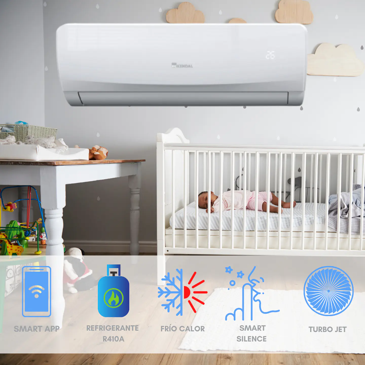 INCLUYE INSTALACIÓN EN RM SPLIT ON/OFF 24000BTU WIFI APP 2