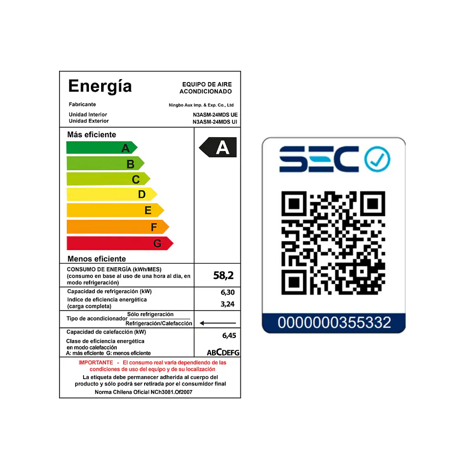 INCLUYE INSTALACIÓN EN RM SPLIT ON/OFF 24000BTU WIFI APP 3